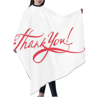 Personality  Thank You Message Letter Document Signature Hair Cutting Cape
