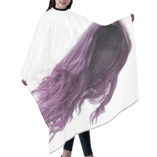 Personality  3d Render, 3d Illustration, Fantasy Long Wavy Hair On Isolated White Background Hair Cutting Cape