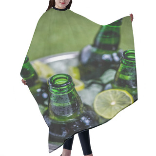 Personality  Bucket Full Of Ice And Beer Bottles Hair Cutting Cape