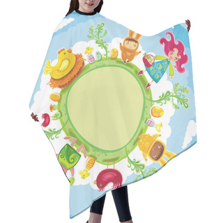Personality  Easter Planet Hair Cutting Cape