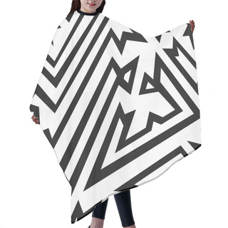 Personality  Monochrome Ancient Seamless Pattern Hair Cutting Cape