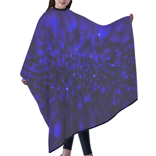 Personality  Abstract Background With Blue Defocused Glitter Hair Cutting Cape