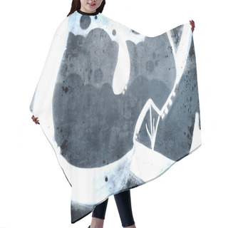 Personality  Signs Over Old Dirty Wall, Urban Hip Hop Background Gray Texture Hair Cutting Cape