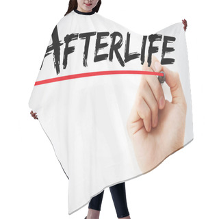 Personality  Hand Writing Afterlife With Marker Hair Cutting Cape