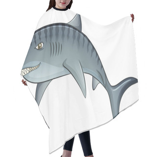 Personality  Tiger Shark Hair Cutting Cape