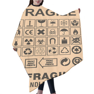 Personality  Cardboard Signs Hair Cutting Cape