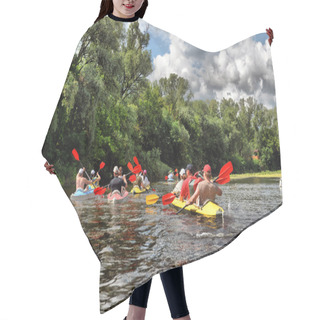 Personality  River, Sula,  Ukraine, River Rafting Kayaking Editorial Photo Hair Cutting Cape