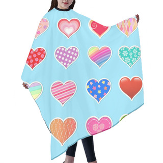 Personality  Heart Collection Hair Cutting Cape