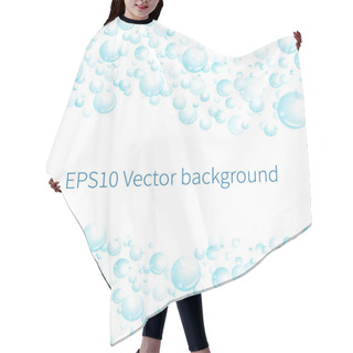 Personality  Vector Background With Bubbles. Hair Cutting Cape