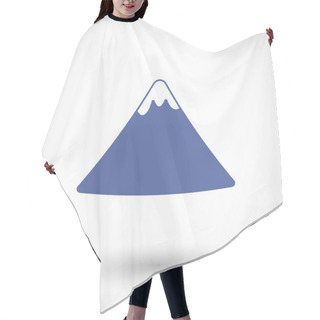 Personality  Fuji Mountain Vector Flat Icon Hair Cutting Cape