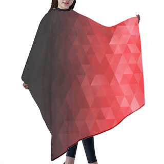 Personality  Red Grid Mosaic Background, Creative Design Templates Hair Cutting Cape