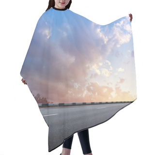 Personality  Road Asphalted Highway Hair Cutting Cape
