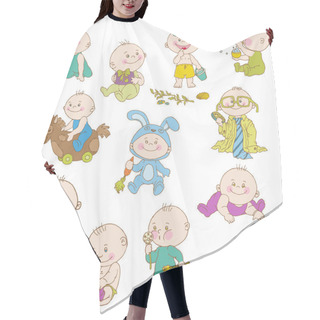 Personality  Baby Boy Doodle Set - For Design, Scrapbook, Shower Card Hair Cutting Cape