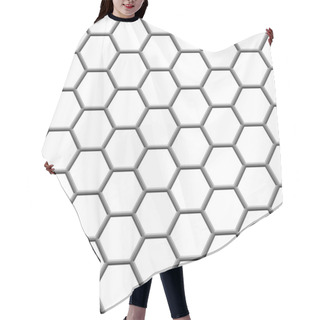 Personality  Hexagonal Grid Hair Cutting Cape