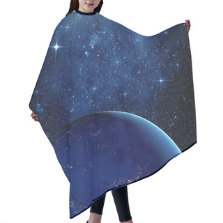 Personality  Planet Earth From The Space At Night  Hair Cutting Cape