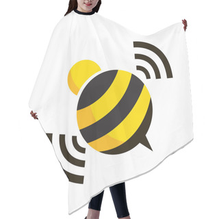 Personality  Vector Bee Design Hair Cutting Cape