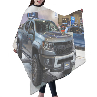 Personality  Vancouver, Canada - March 2019 : Chevrolet Colorado ZR2 Bison, Taken At 2019 Vancouver Auto Show Hair Cutting Cape