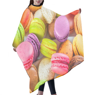 Personality  Traditional French Colorful Macarons Hair Cutting Cape