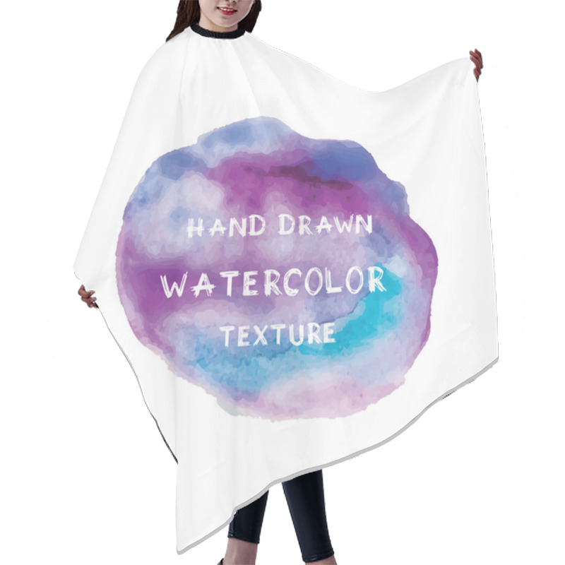 Personality  Round Watercolor Texture Hair Cutting Cape