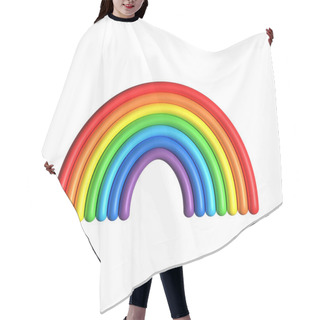 Personality  3d Colorful Rainbow With Clouds And Star Hair Cutting Cape