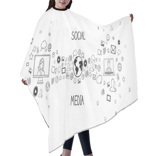 Personality  Internet Communication Hair Cutting Cape