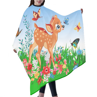 Personality  Smallest Deer In The Spring Hair Cutting Cape