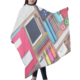 Personality  Tablet School Mockup Hair Cutting Cape