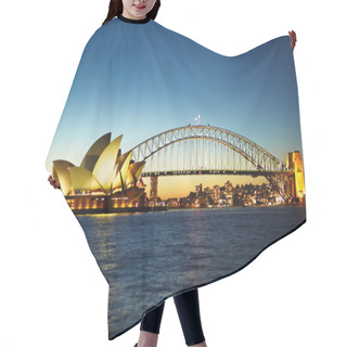Personality  Sydney Opera House At Nite Hair Cutting Cape