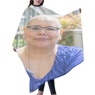 Personality  Cancer Patient Deals With Hair Loss Hair Cutting Cape
