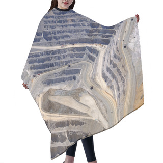 Personality  Close-up Of Copper Mine Open Pit Excavation Hair Cutting Cape
