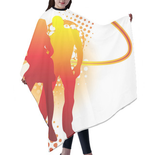 Personality  Couple Summer Silhouette Hair Cutting Cape