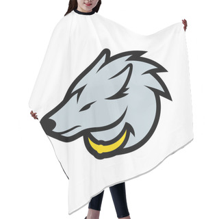 Personality  Wolf Head Sign Hair Cutting Cape