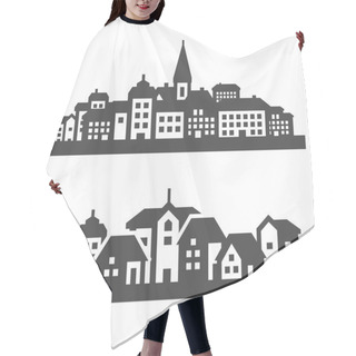 Personality  City Icons Set. Signs And Symbols Hair Cutting Cape