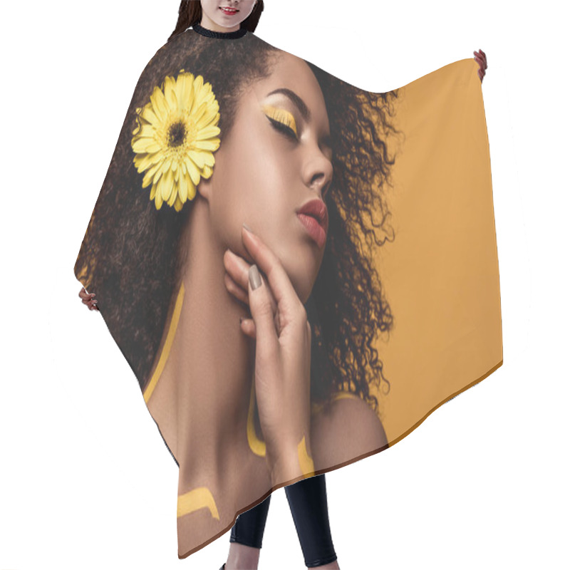 Personality  Woman Hair Cutting Cape