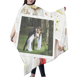 Personality  Pile Of Wedding Photos Hair Cutting Cape