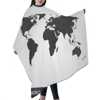 Personality  World Vector Map Hair Cutting Cape