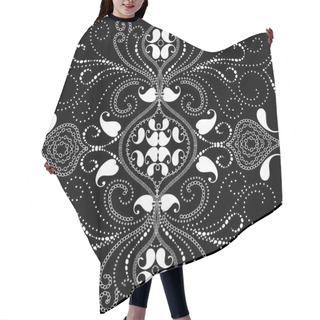 Personality  Ornamental Vector Paisley Seamless Pattern.  Hair Cutting Cape