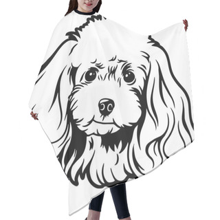 Personality  Poodle - Funny Dog, Vector File, Stencil For Tshirt Hair Cutting Cape
