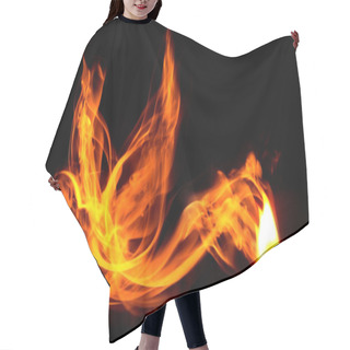 Personality  Bird Made Of Fire Comes From A Burning Matchstick Hair Cutting Cape