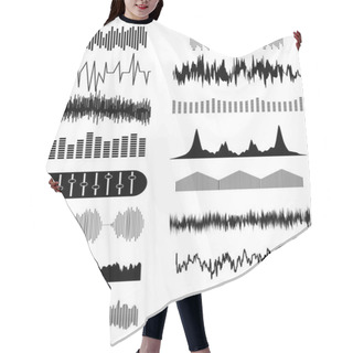 Personality  Sound Wave Set Hair Cutting Cape