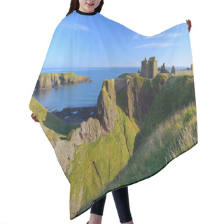 Personality  Dunnottar Castle With Blue Sky Background Hair Cutting Cape