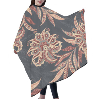 Personality  Vintage Pattern In Indian Batik Style Hair Cutting Cape