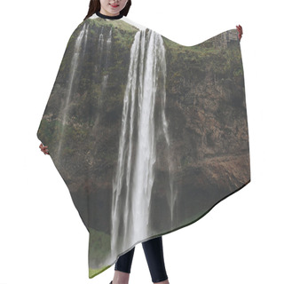 Personality  Scenic View Of Beautiful Seljalandsfoss Waterfall In Highlands In Iceland  Hair Cutting Cape