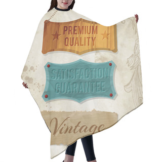 Personality  Vintage Vector Labels For Commercial Use Hair Cutting Cape