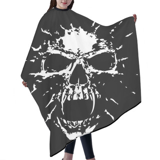 Personality  Devil Skull Hair Cutting Cape