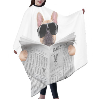 Personality  Dog Reading Hair Cutting Cape