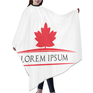 Personality  Maple Leaf Symbol Hair Cutting Cape