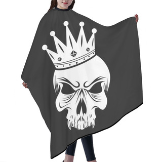 Personality  Skull King Logo Amazing Design For Your Company Or Brand Hair Cutting Cape