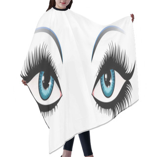 Personality  Woman Eyes Hair Cutting Cape