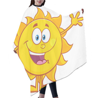 Personality  Happy Sun Cartoon Mascot Character  Hair Cutting Cape